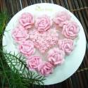 甜心玫瑰蛋糕造型手工皂[cake010]
